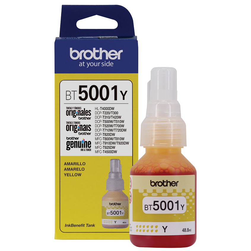 TINTA BROTHER BT-5001Y YELOW DCP-T300W/500W/700W