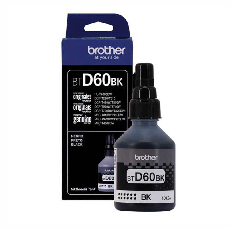 TINTA BROTHER BTD-60BK BLACK DCP-T310/510W/710W