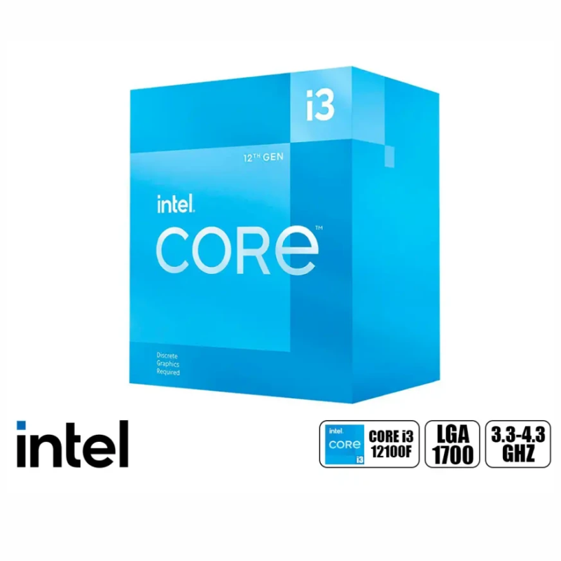 PROCESADOR INTEL CORE I3-12100F 12ª GENERACIÓN – LGA1700