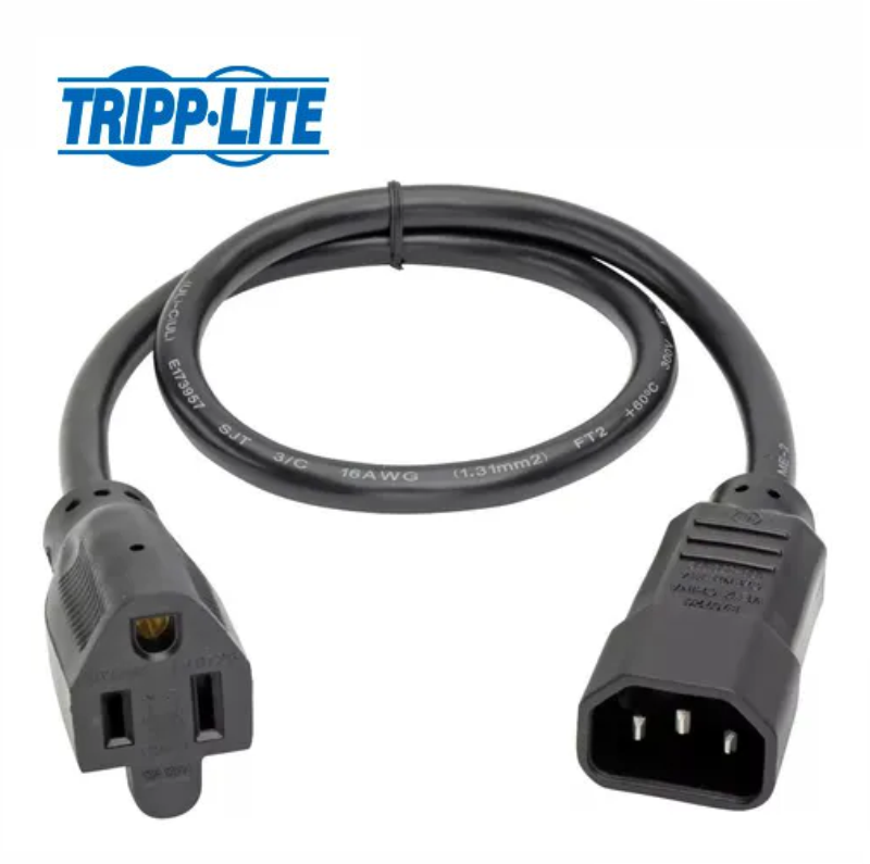 CABLE P002-002 C14 TO 5-15R 125V 13A 61CM