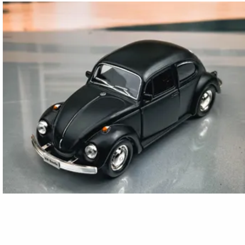 CARRO A ESCALA DE COLECION - ESCARABAJO VOLKSWAGEN NEGRO