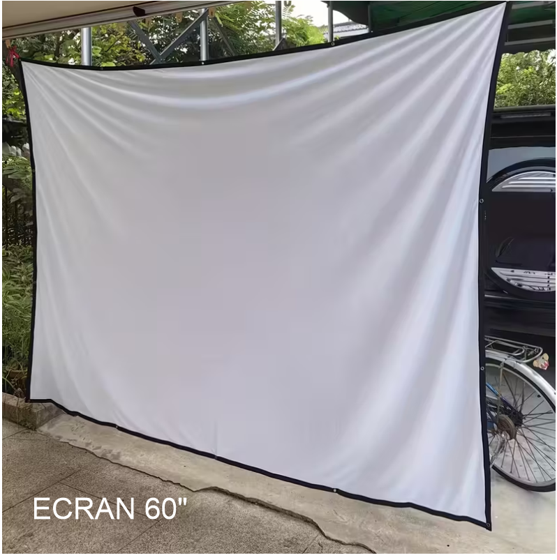 ECRAN / PANTALLA DE PROYECCION PLEGABLE PORTATIL DE 60 PULGADAS Y RELACION DE ASPECTO 16:9